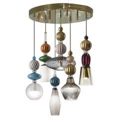 Divas 6-Light Multicolor Chandelier