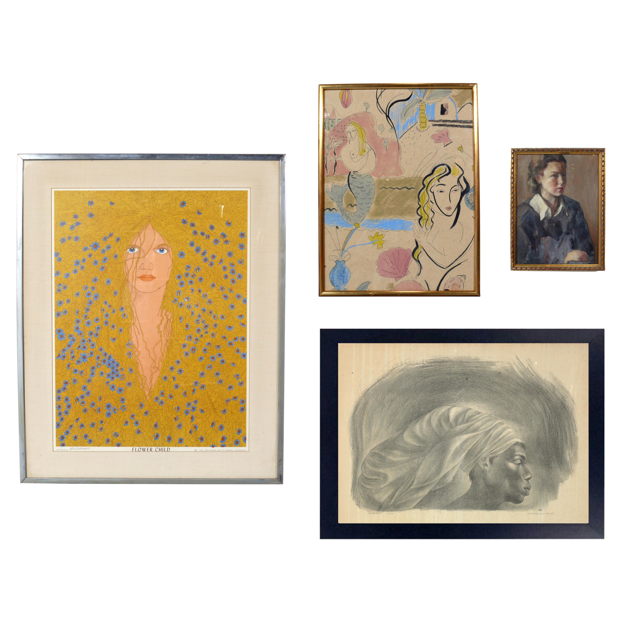 Sélection diversifiée de portraits de femmes en vente