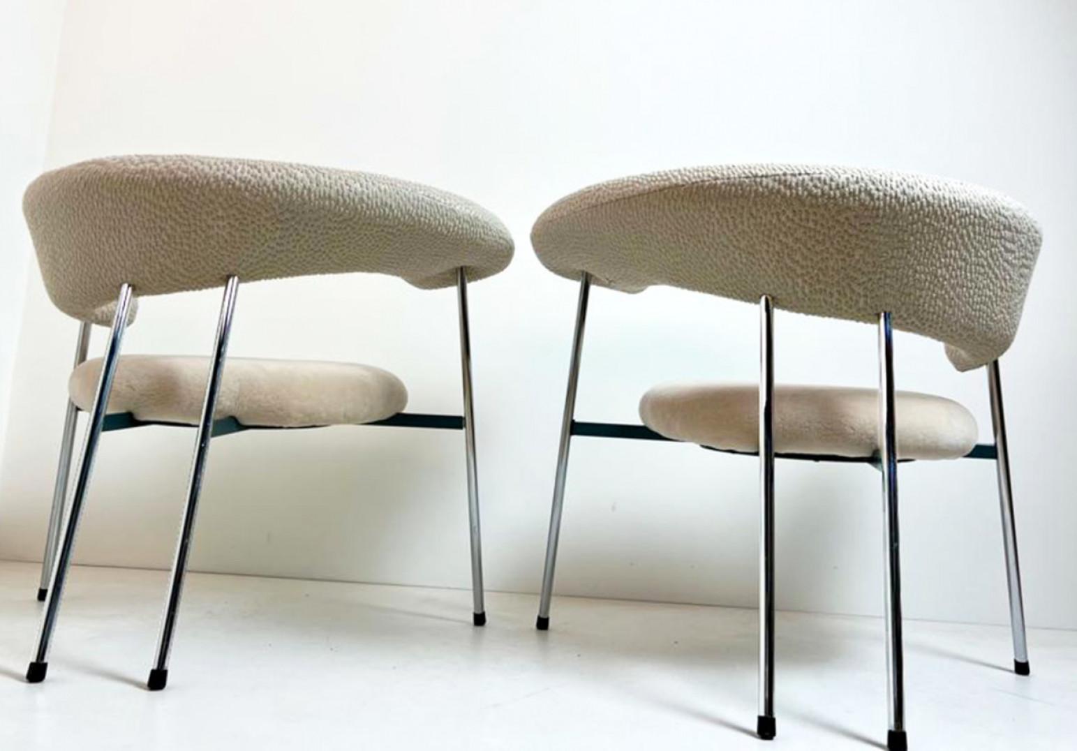 Fauteuils Retapizados Divi Divi con scheepskin Leolux, 1987 en venta 1