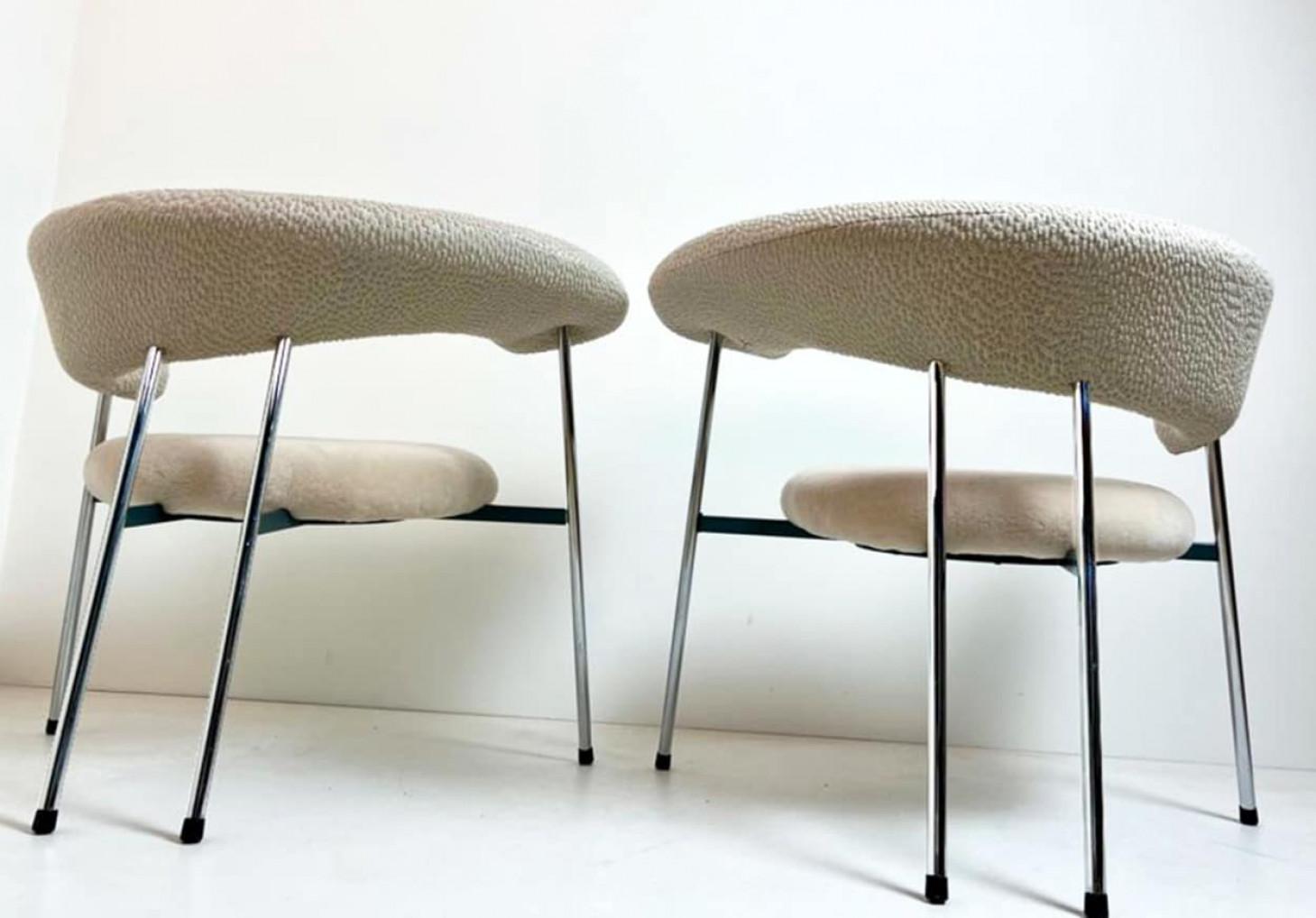 Fauteuils rembourrés Divi avec cuir de vachette Leolux, 1987 en vente 1