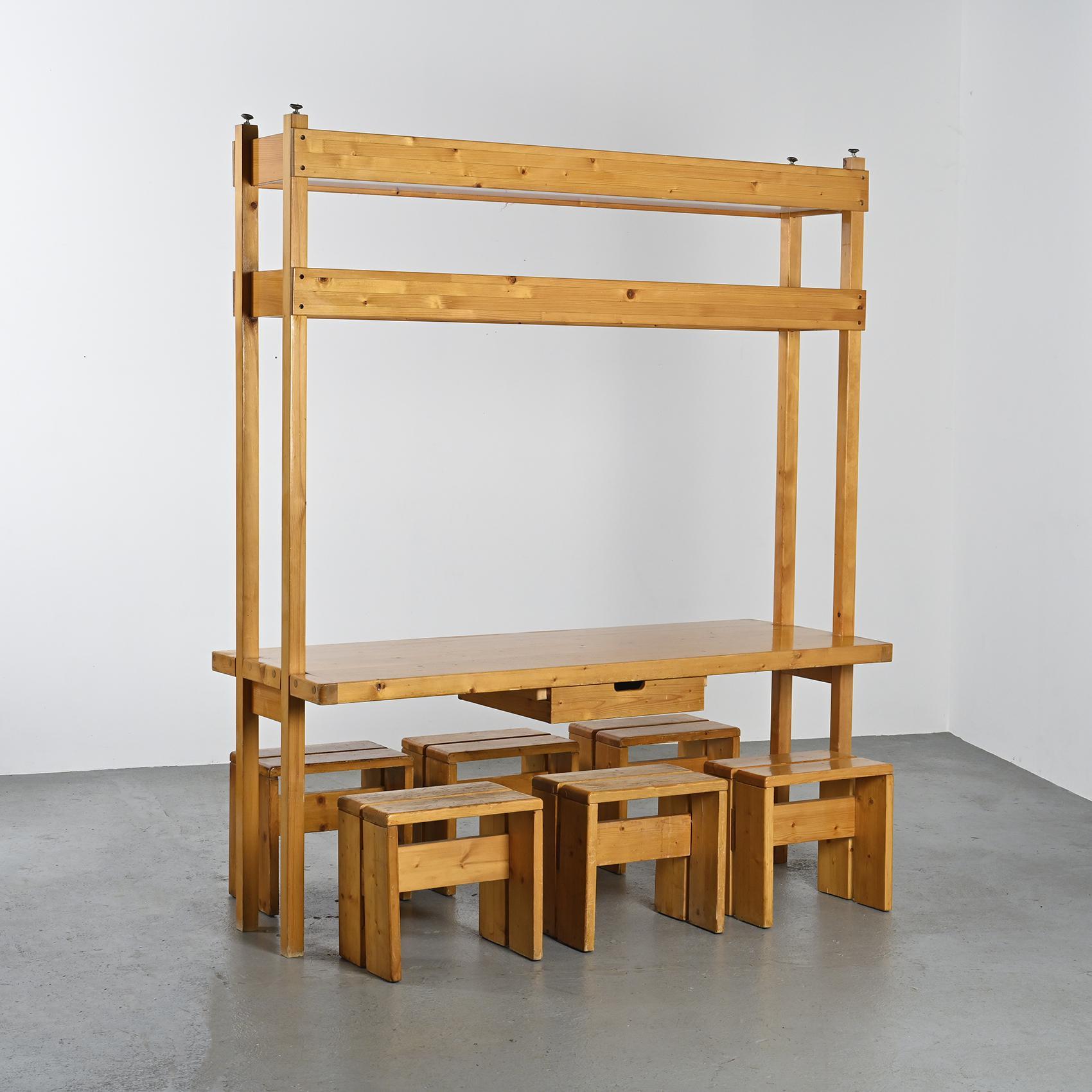 Dividing table by Bernard Taillefer, les Arcs circa 1975 6