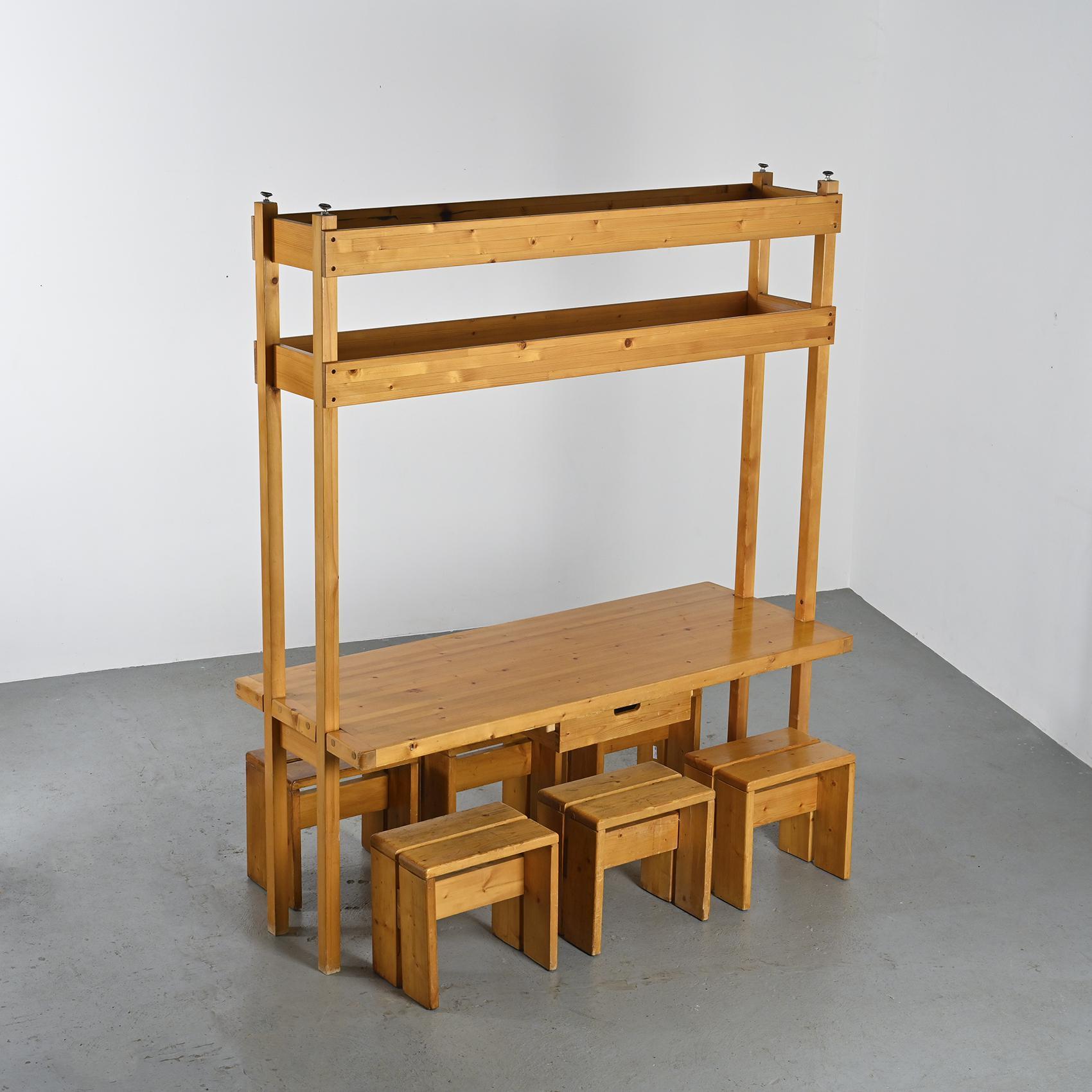 Dividing table by Bernard Taillefer, les Arcs circa 1975 7