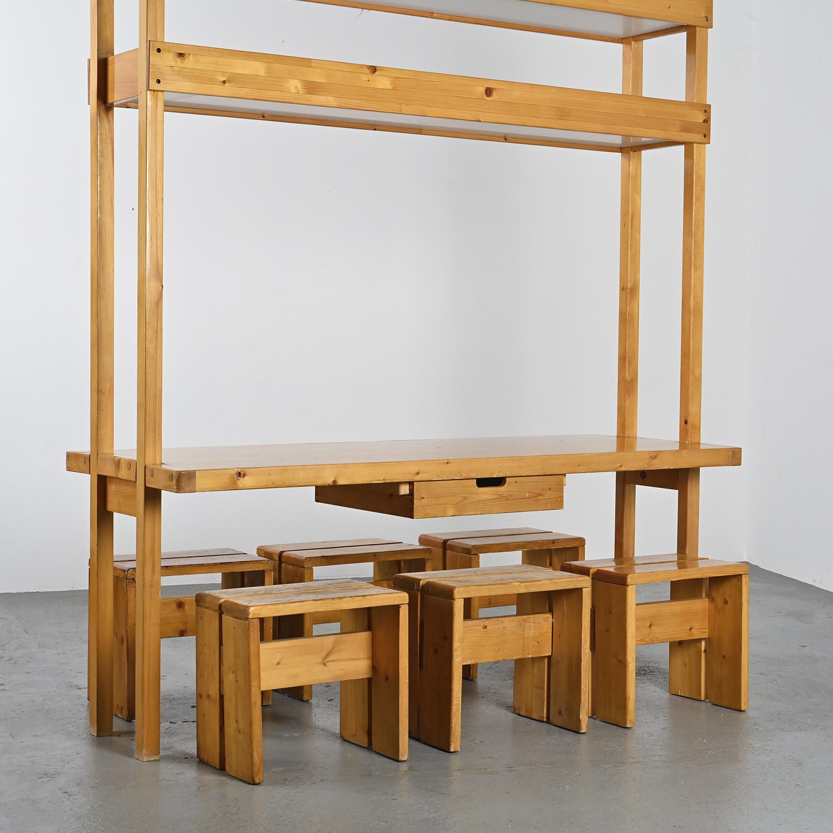 Dividing table by Bernard Taillefer, les Arcs circa 1975 8