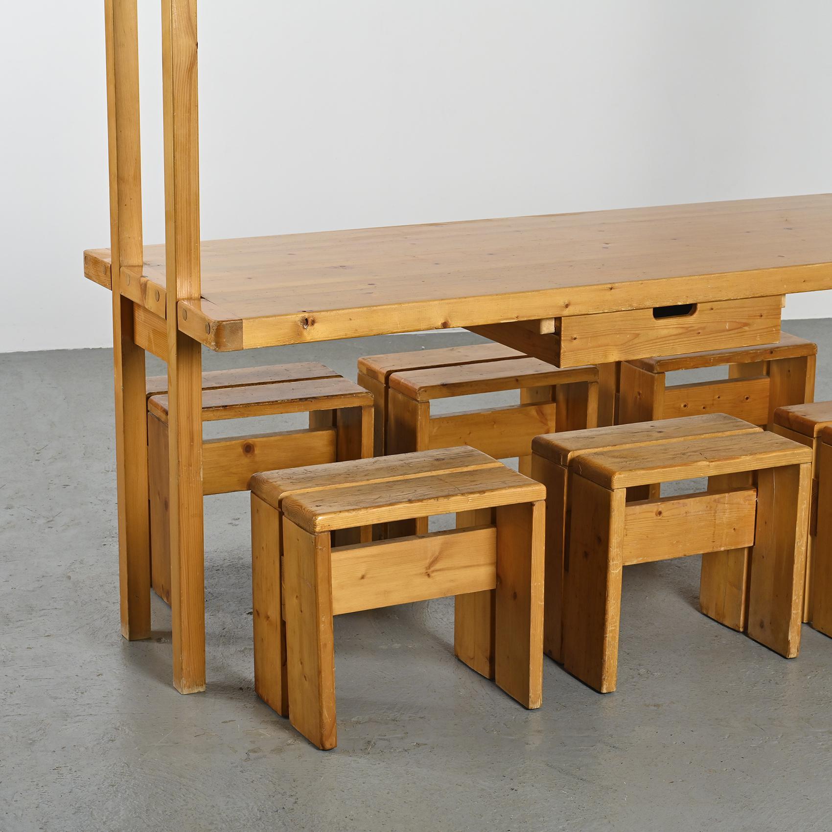 Dividing table by Bernard Taillefer, les Arcs circa 1975 9