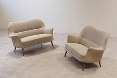"Divina" loveseat sofa by Arne Norell, Westbergs möbler, Sweden, 1950s