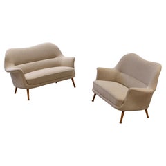 "Divina" loveseat sofa by Arne Norell, Westbergs möbler, Sweden, 1950s