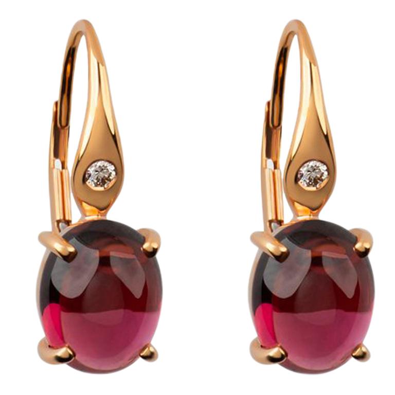 Zorab Creation, Divine Earrings in 5.65 Carats of Pink Tourmaline  For Sale