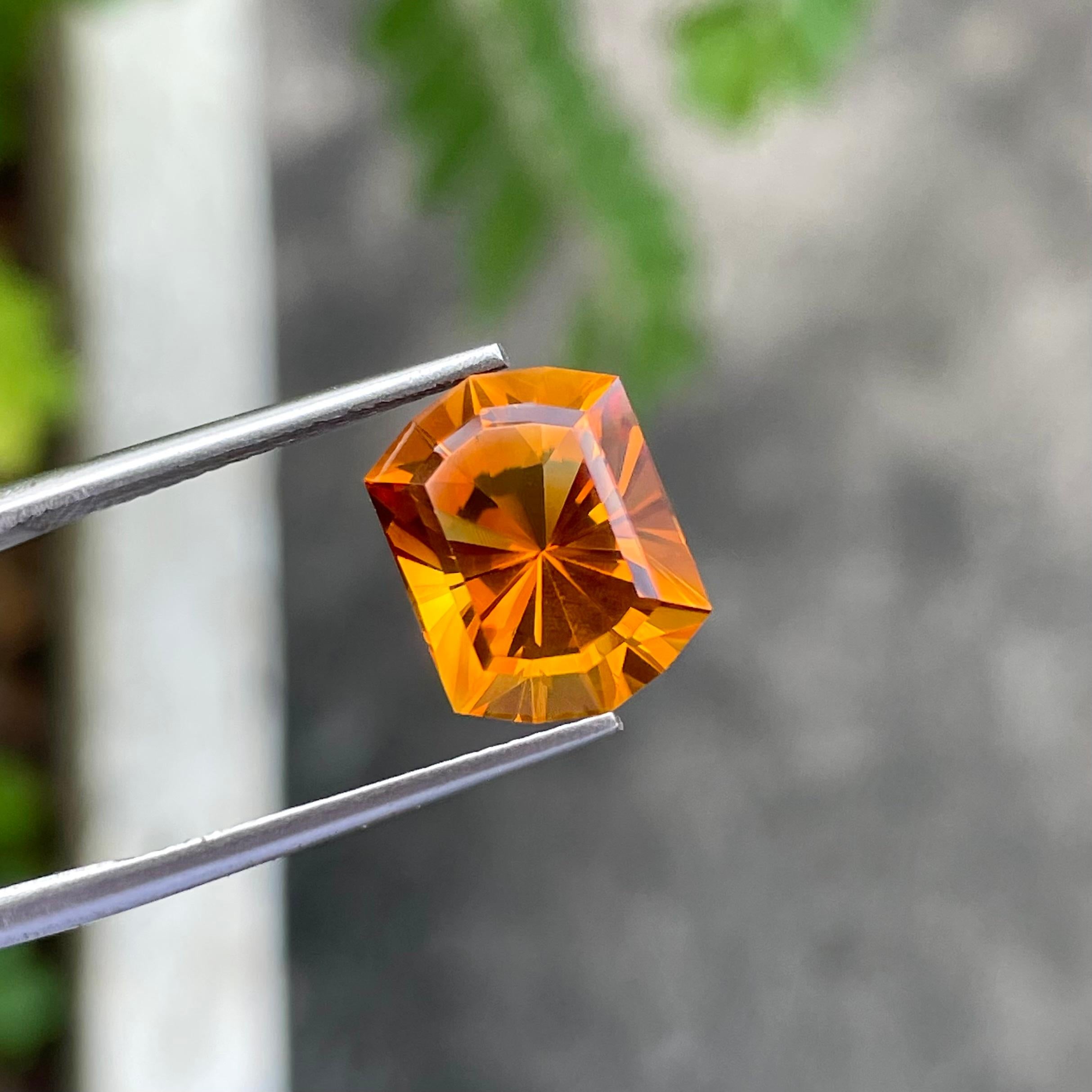 Weight 5.35 carats 
Dimensions 12.5 x 9.4 x 8.2 mm
Treatment None 
Clarity Loupe Clean 
Origin Brazil 
Shape Modified Oval
Cut Custom Precision



Elevate your jewelry collection with the exquisite beauty of a custom precision-cut Citrine gemstone.