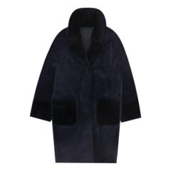 Divine Lambskin Leather & Shearling Reversible Coat