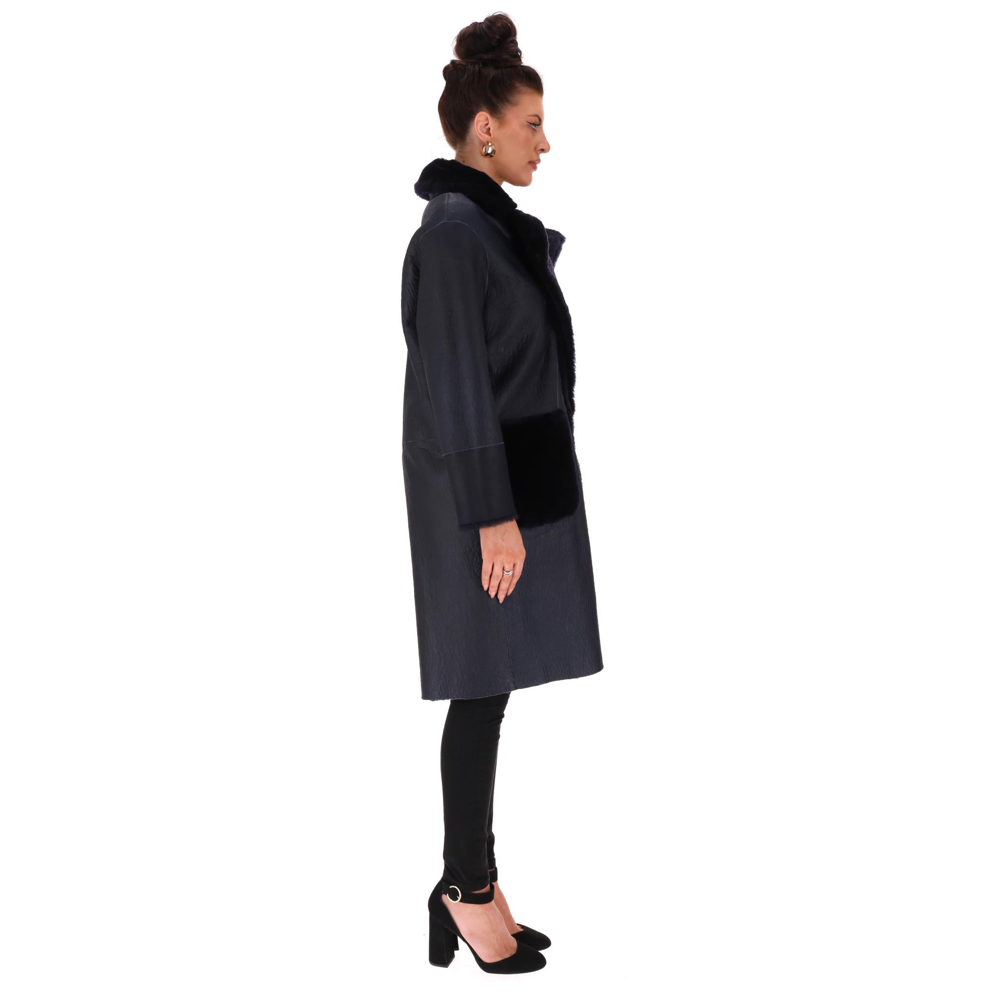 De las mujeres Abrigo Reversible Divino de Piel de Cordero y Piel de Oveja en venta