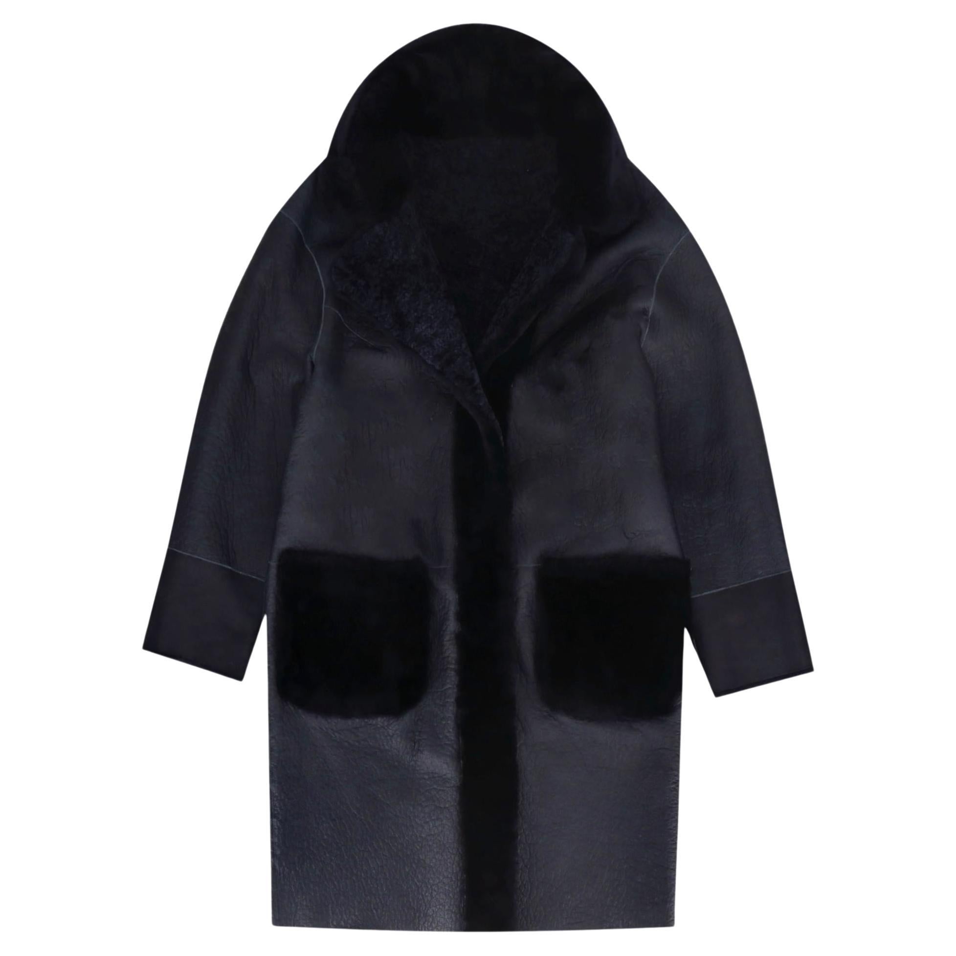 Abrigo Reversible Divino de Piel de Cordero y Piel de Oveja en venta