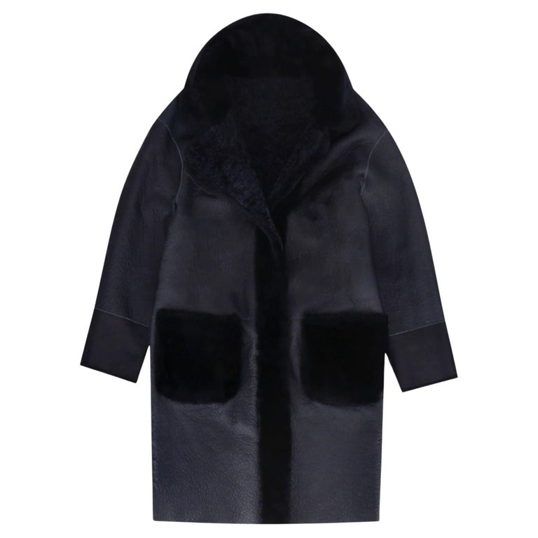 Leather Shearling Coats 129 For Sale on 1stDibs real shearling