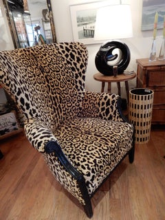 Divine Luxury in this English 1880s Antique Wing Chair