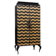 Divine Peacock & Pheasant Caramel Feather Armoire