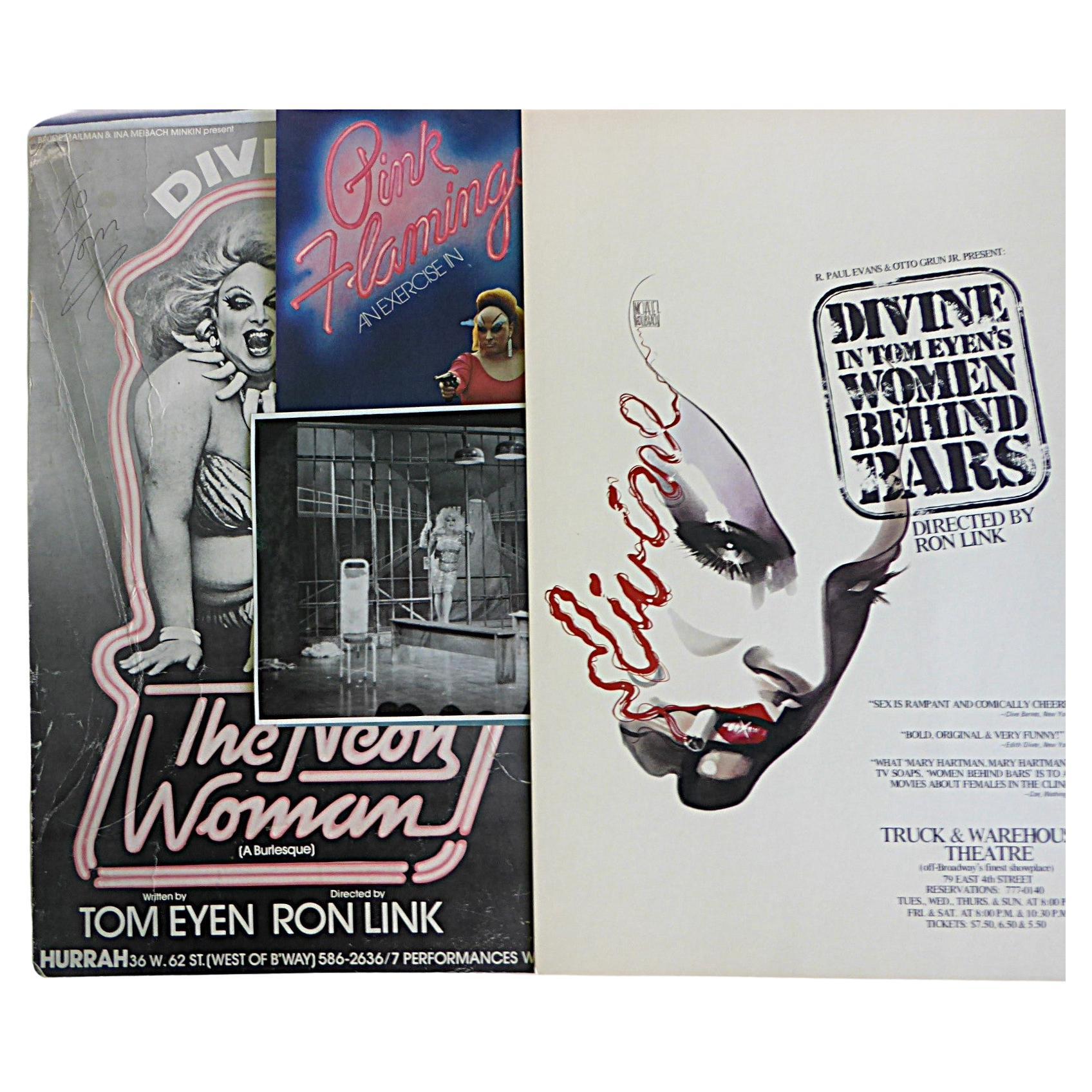 Poster di film e giochi di Divine - Pink Flamingo Women Behind Bars La donna al neon in vendita