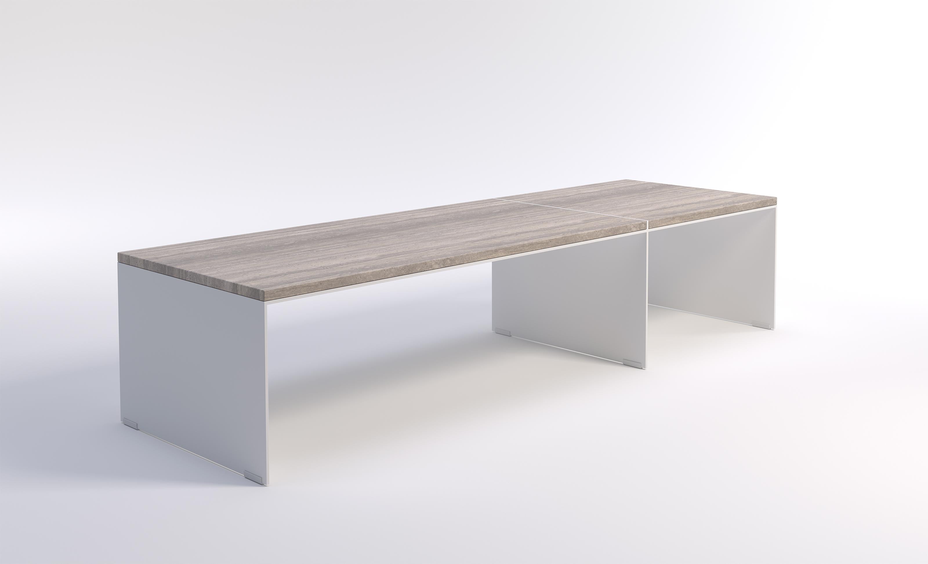 Steel Division Bench by Phase Design For Sale