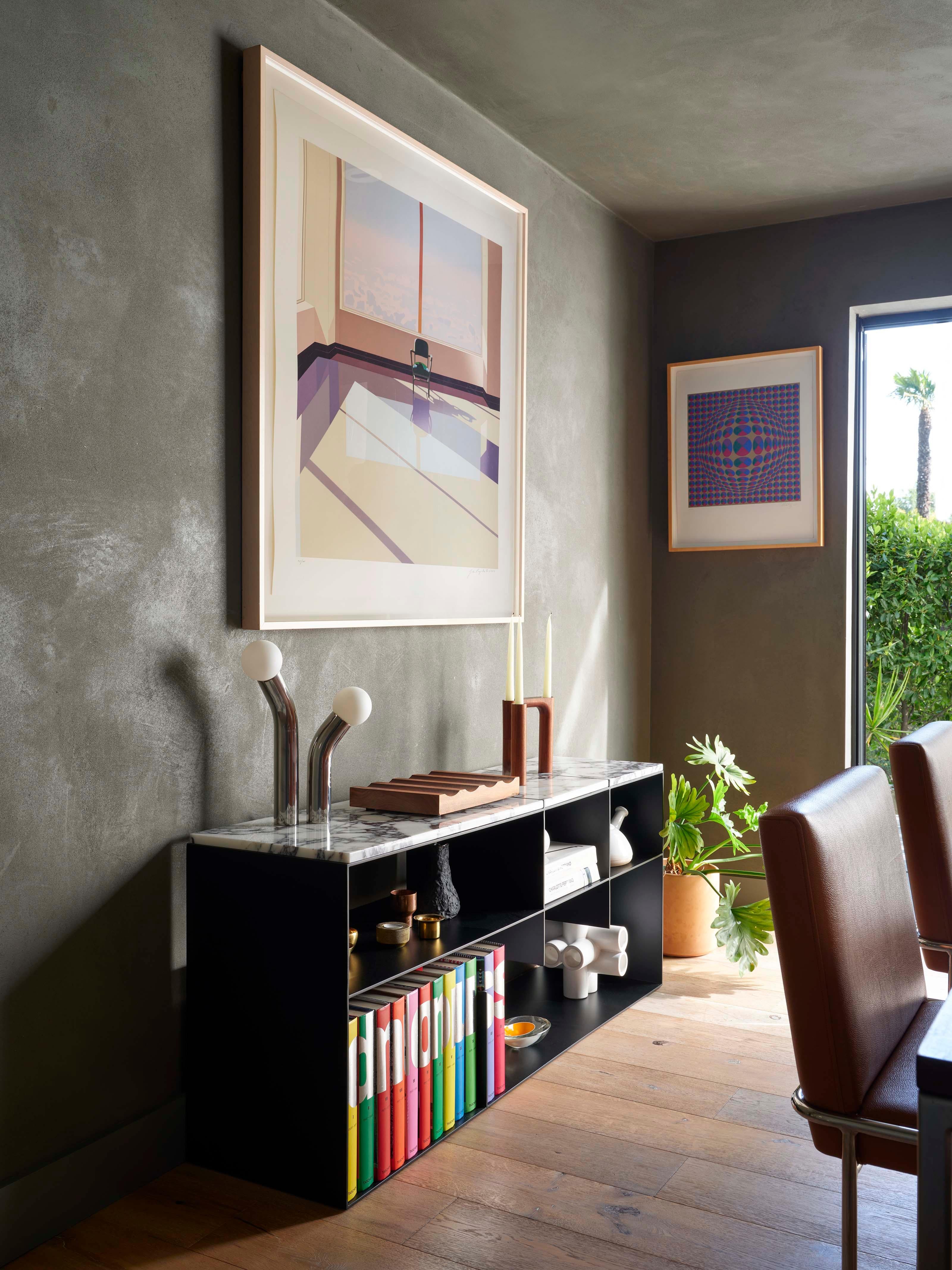 Verniciatura a polvere Tavolo Consolle Division di Phase Design in vendita