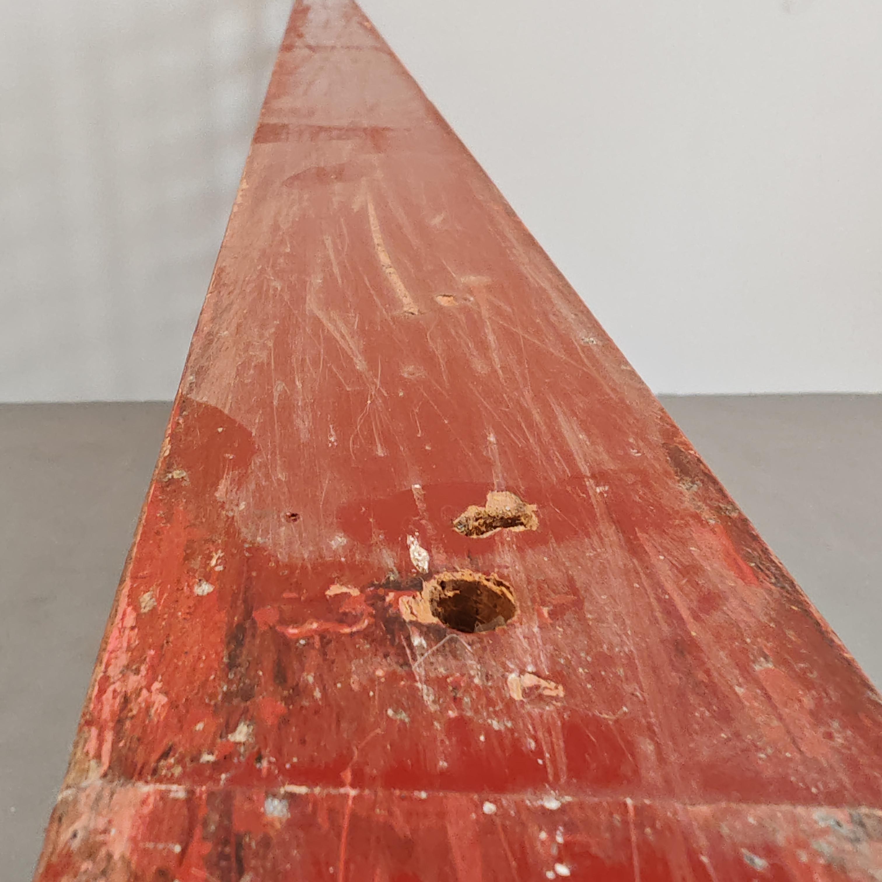 60's/70's divisions red lacquered wood from Italian mansion For Sale 13