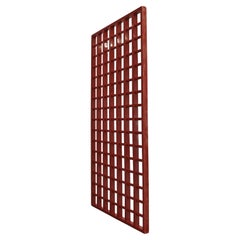 60's/70's divisions red lacquered wood from Italian mansion