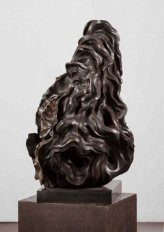 Leaves - The Mystical Link, Liquid Metal Coating, Composite of Stone Glass