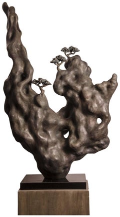 Arcane Valley, Oxidised Bronze over Stone Composite Granite Base "In Stock"