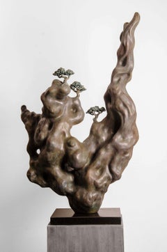 Arcane Valley, Oxidised Bronze over Stone Composite Granite Base "In Stock"