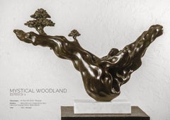 Mystical Woodland, Metal Skin Over Composite Stone Glass, Polyester Resin