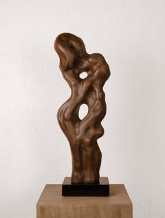 Sólo Amor, Bronce Oxidado sobre Base de Granito Compuesto de Piedra "En Stock"