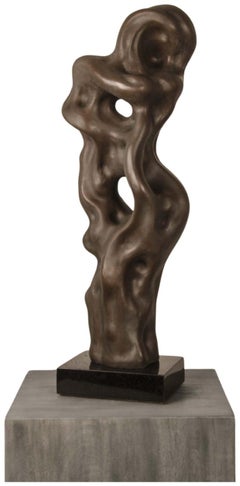 Only Love, Oxidised Bronze over Stone Composite Granite Base "In Stock"