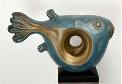 Piscine, patinierte Bronze, Granit-Komposit aus oxidierter Bronze und oxidierter Bronze, Granit „Auf Lager“