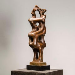 À travers les changements, cuivre vieilli sur granit composite de pierre, en stock