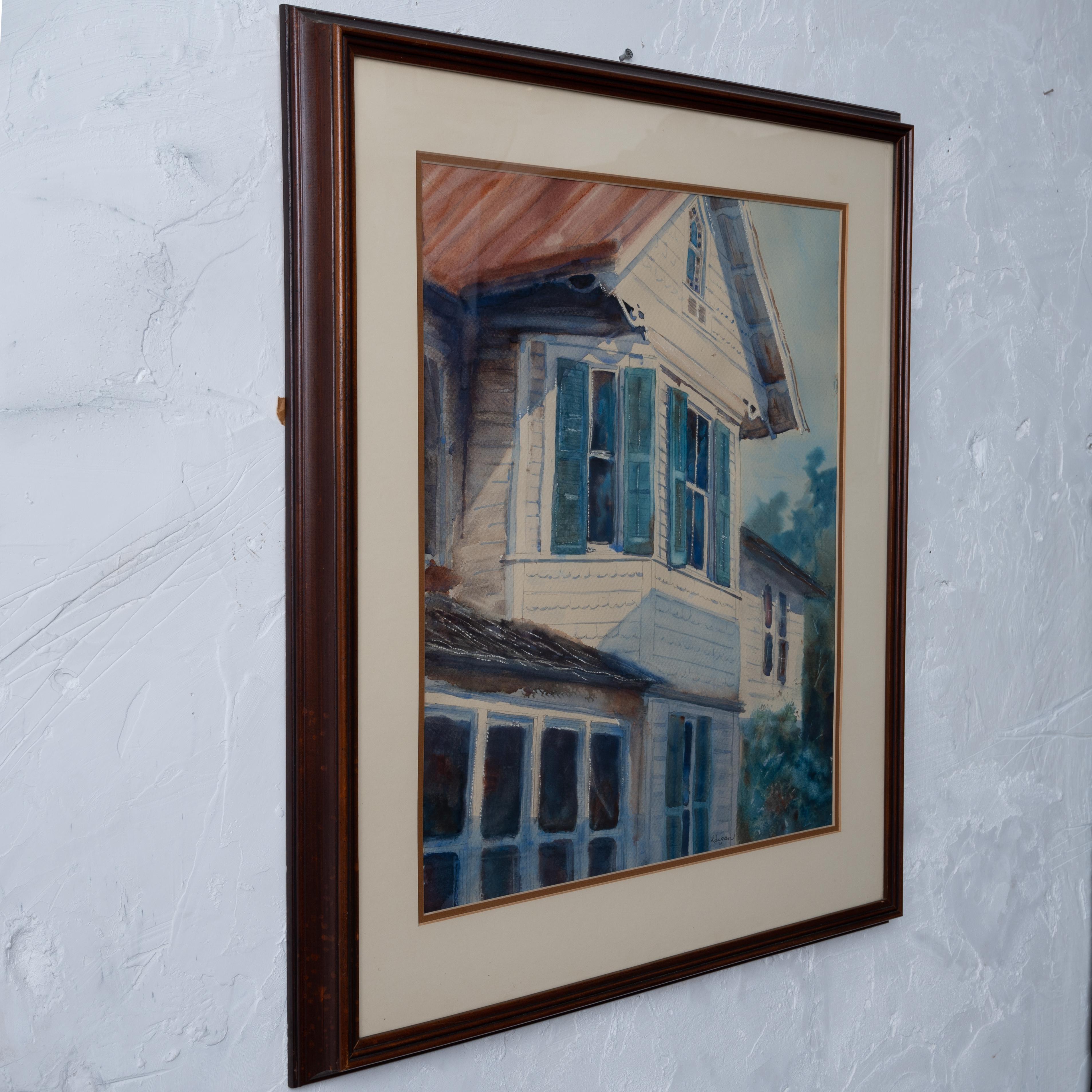 Verre Dixie Dugan - Aquarelle de Caroline du Sud en vente