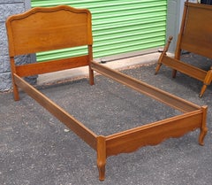 Dixie Furniture French Provincial Style Maple Twin Size Bedframe