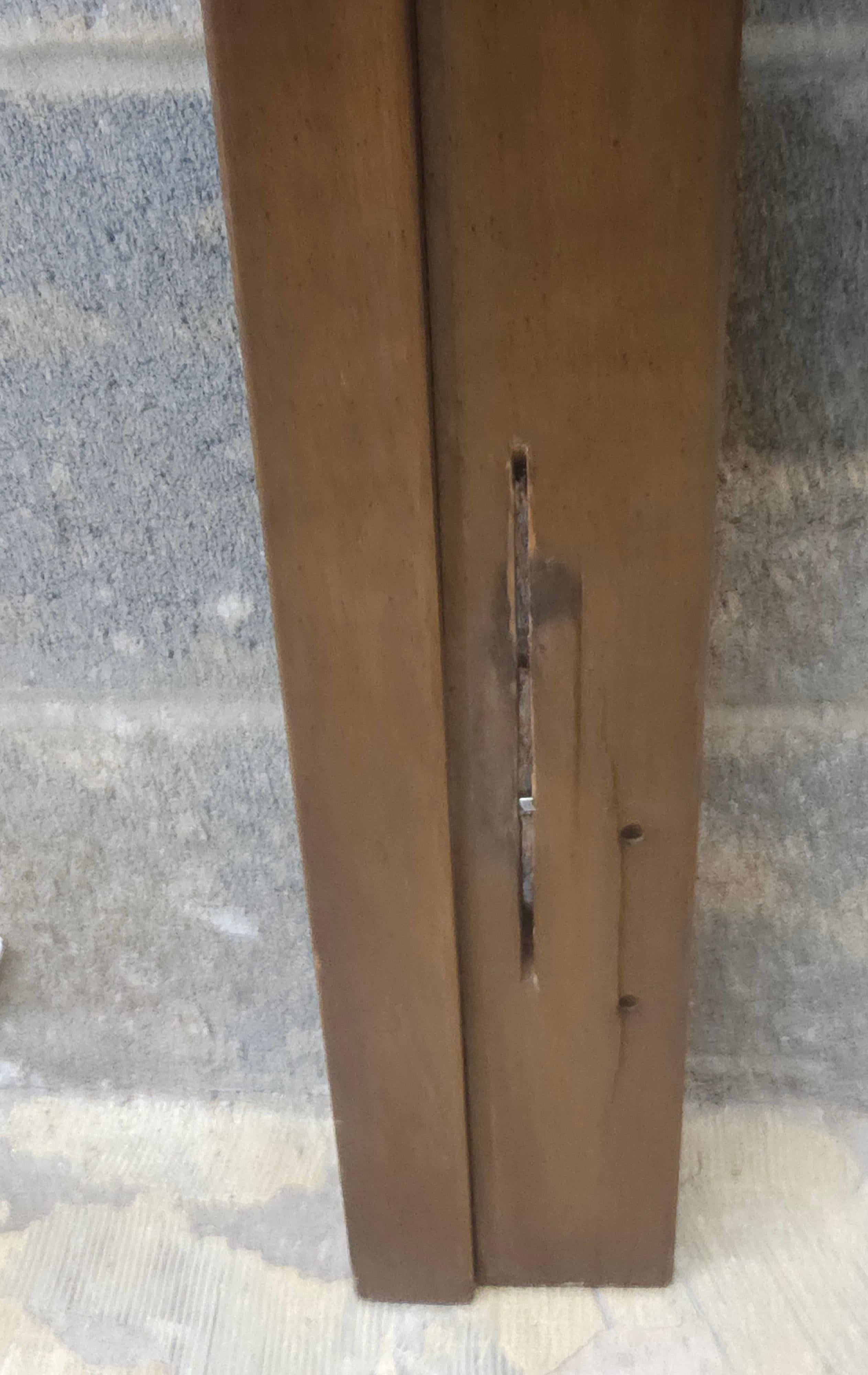 Dixie Furniture Cabecero de matrimonio de nogal teñido y caña estilo toscano italiano siglo XX en venta