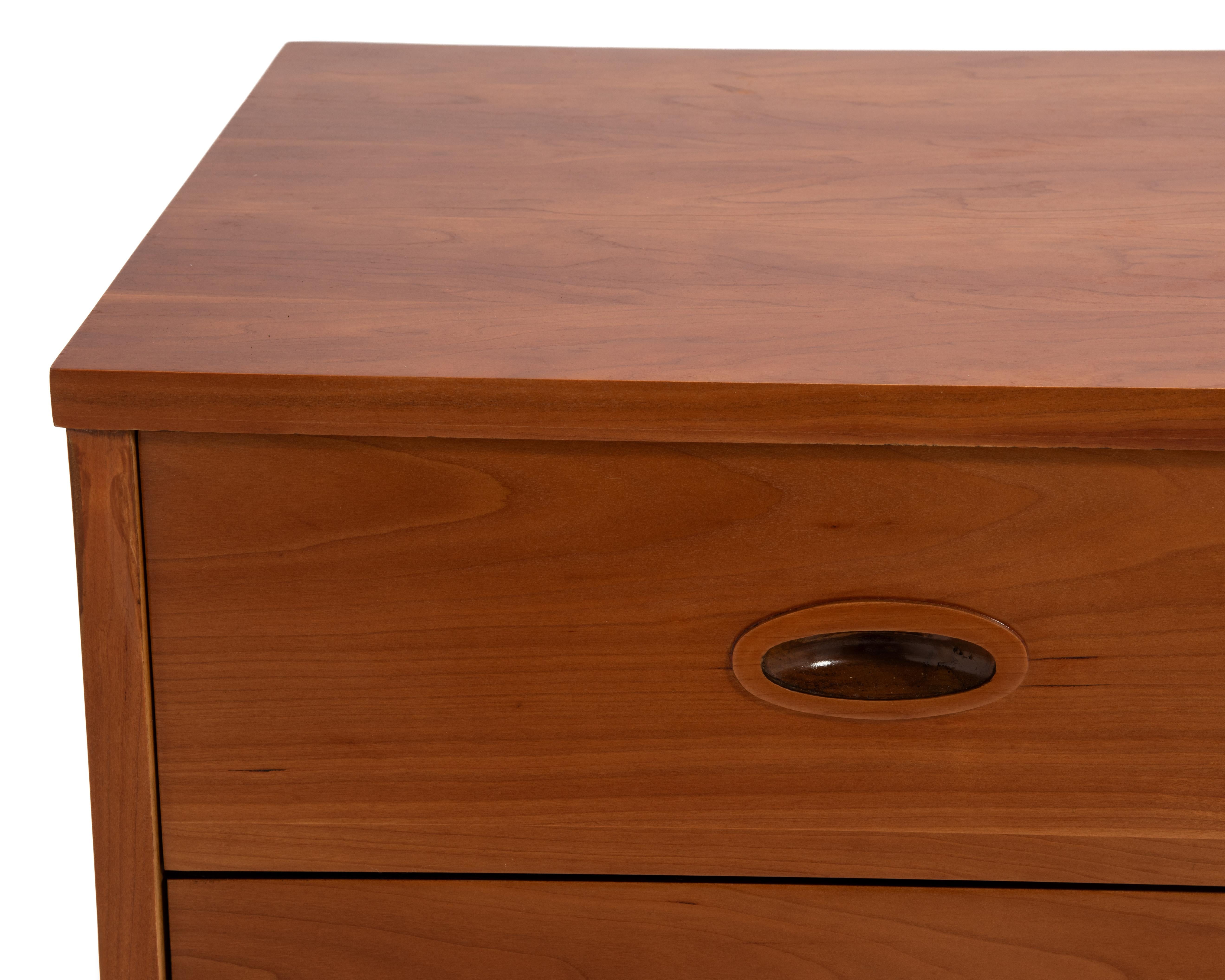 Dixie Furniture Mid Century Cherry Nine Drawer Dresser For Sale 4
