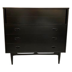 Dixie Furniture Mid-Century Modern Newly Lacquered Dresser Chest of Drawers