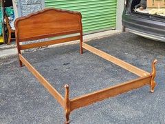 Dixie Furniture Mid Century Provincial Style Cherry Full Size Bedframe
