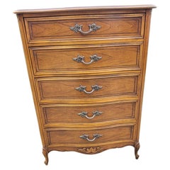 Dixie Furniture Provincial Style Walnut Chest of Drawers