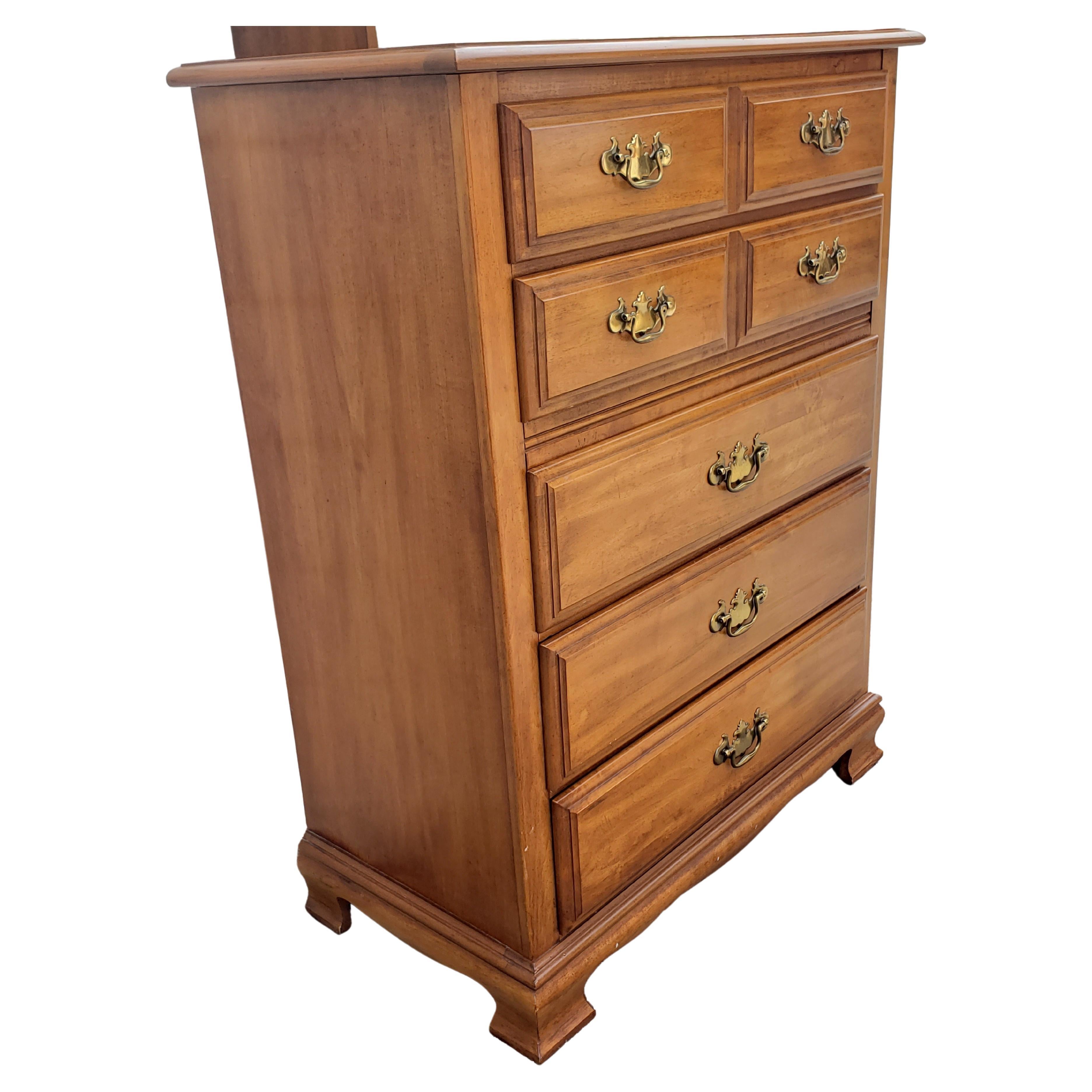 Dixie Furniture Saybrook Maple Bedroom Set For Sale 1