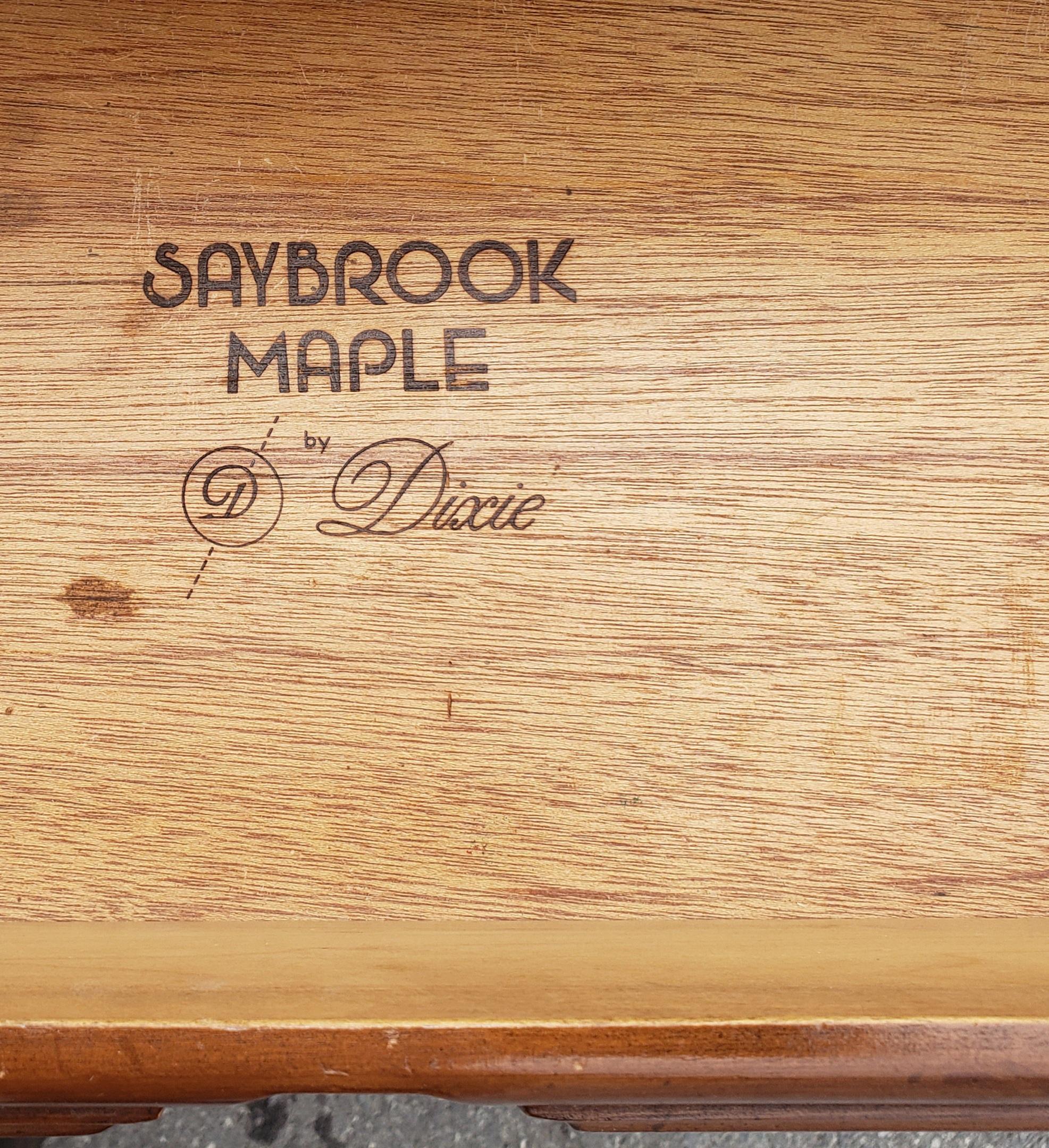 20th Century Dixie Furniture Saybrook Maple Chest Cabinet, a Pair For Sale