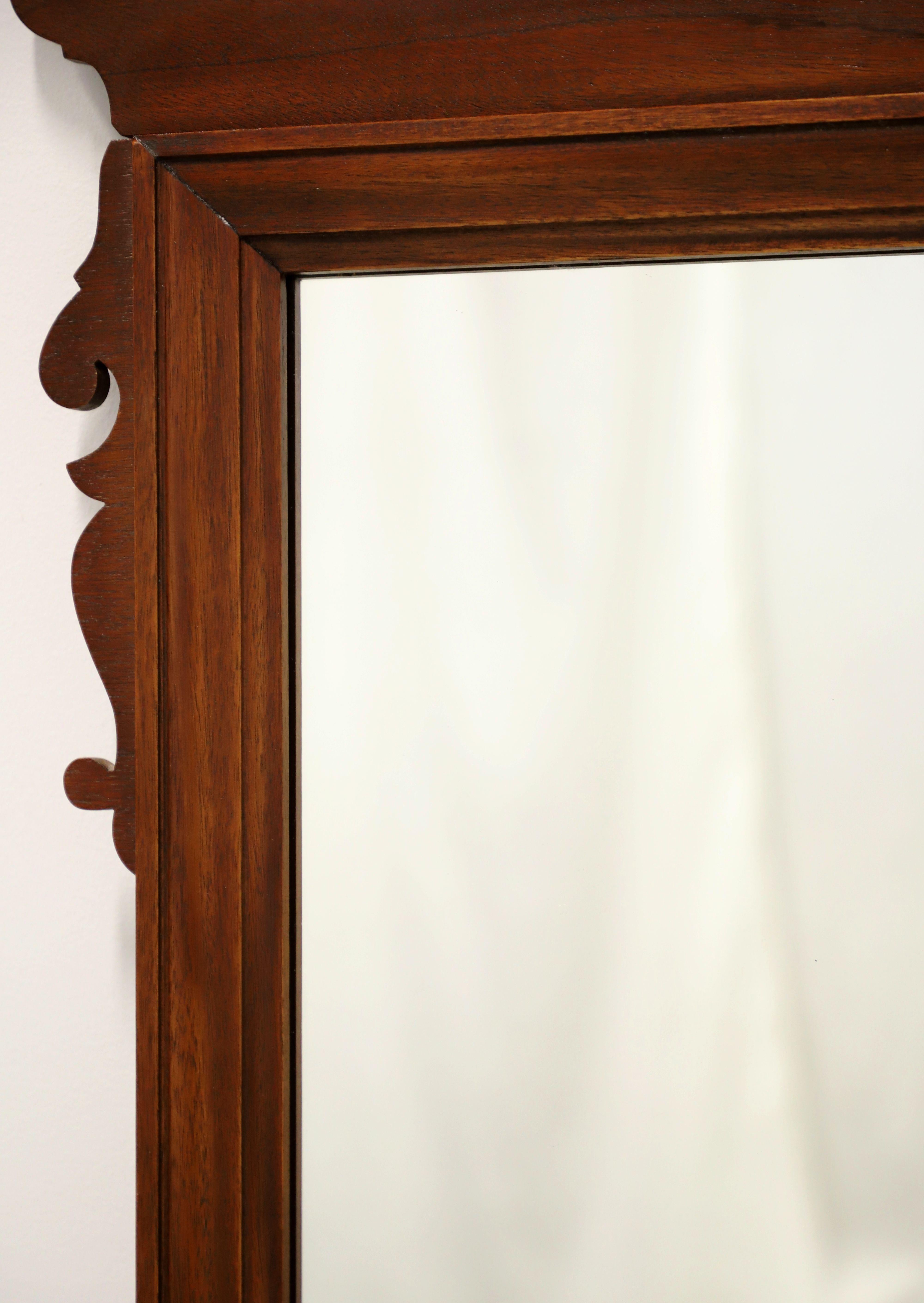 American Dixie Mahogany Chippendale Style Wall Mirror For Sale