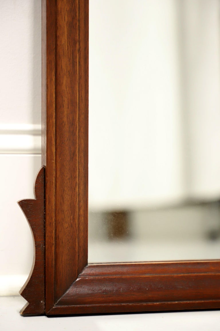 Dixie Mahogany Chippendale Style Wall Mirror