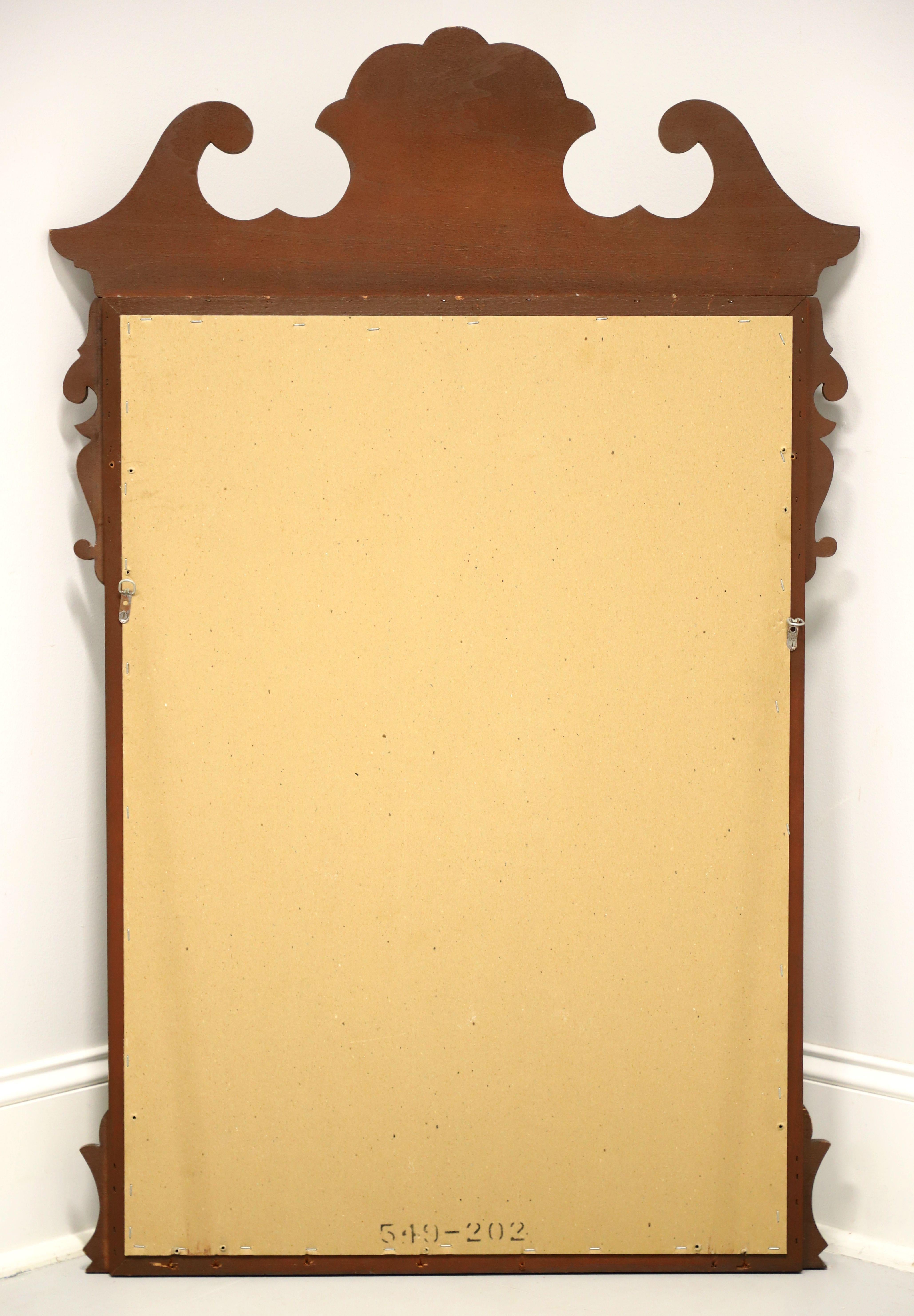 Dixie Mahogany Chippendale Style Wall Mirror For Sale 2
