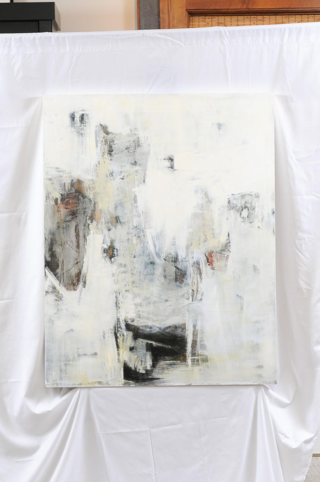 Dixie Taylor Purvis is an abstract painter known for her large abstracts – oil on panel. The abstracts are remarkable for the strong and varied marks and the bold colors. The abstracts explode and surprise, moving out from the middle and in from the