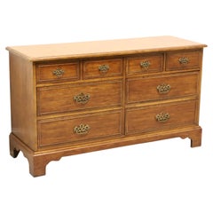 DIXIE Sheffield Manor Pecan Chippendale Style Double Dresser