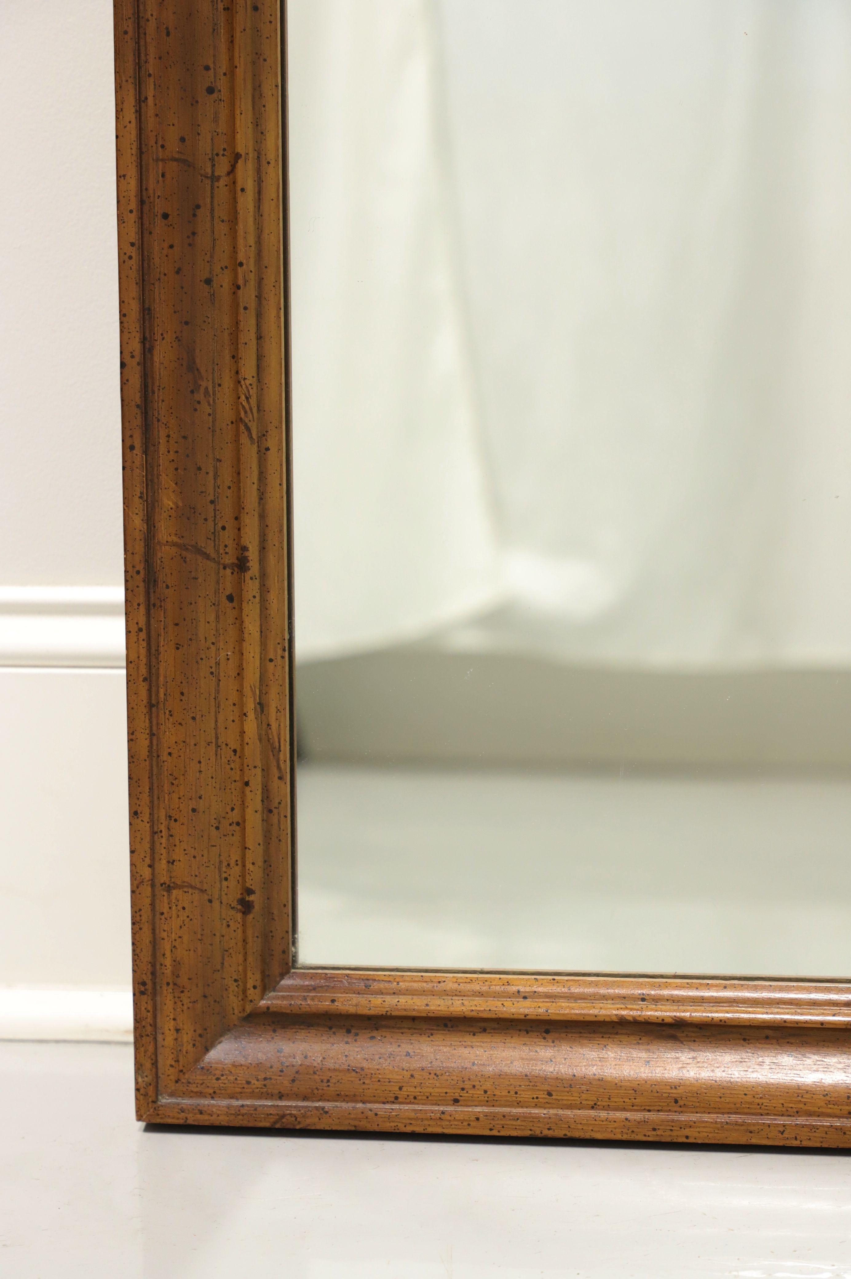 DIXIE Sheffield Manor Pecan Chippendale Style Wall Mirror For Sale 1