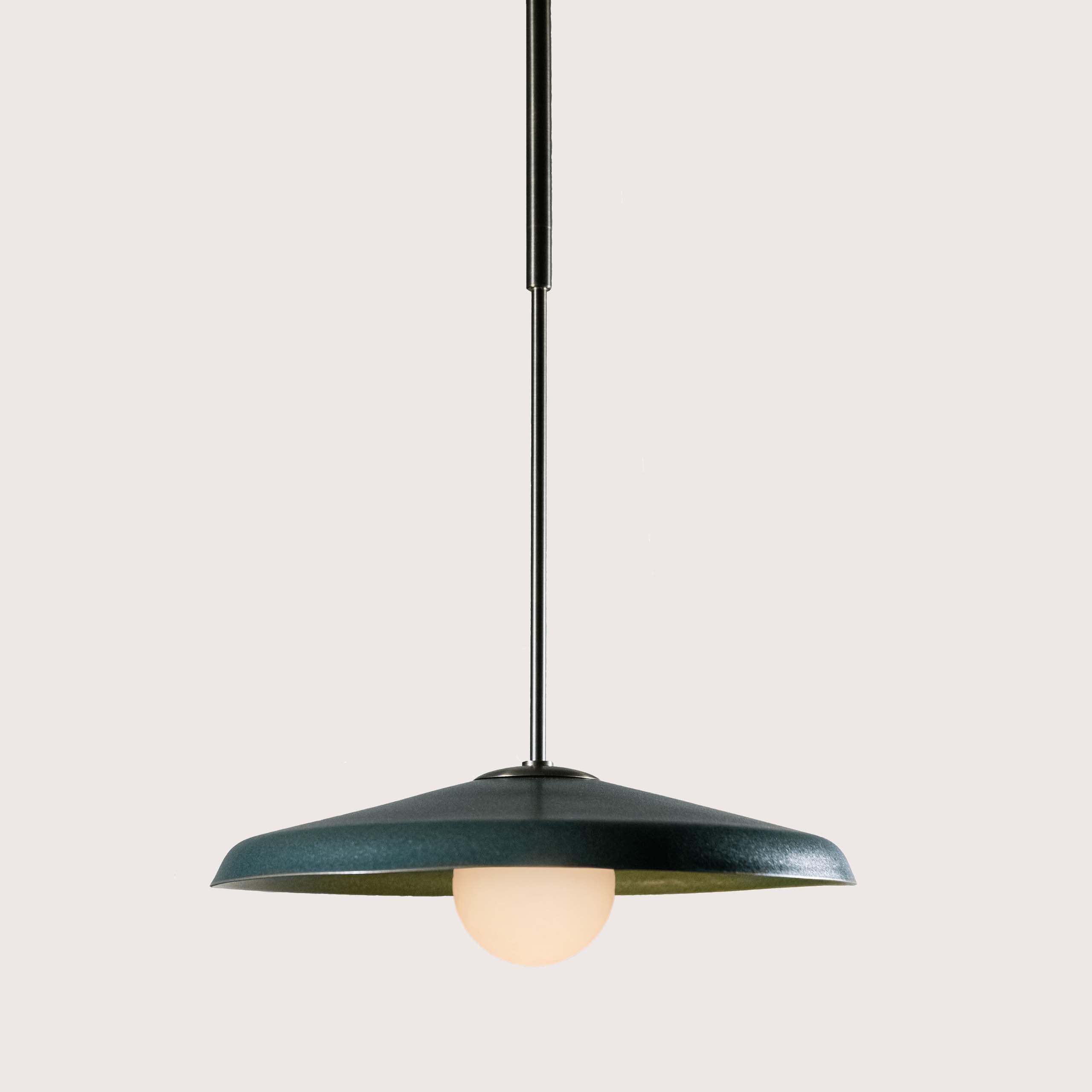 Mid-Century Modern Dixon Pendant Low Dome by PAX Lighting For Sale