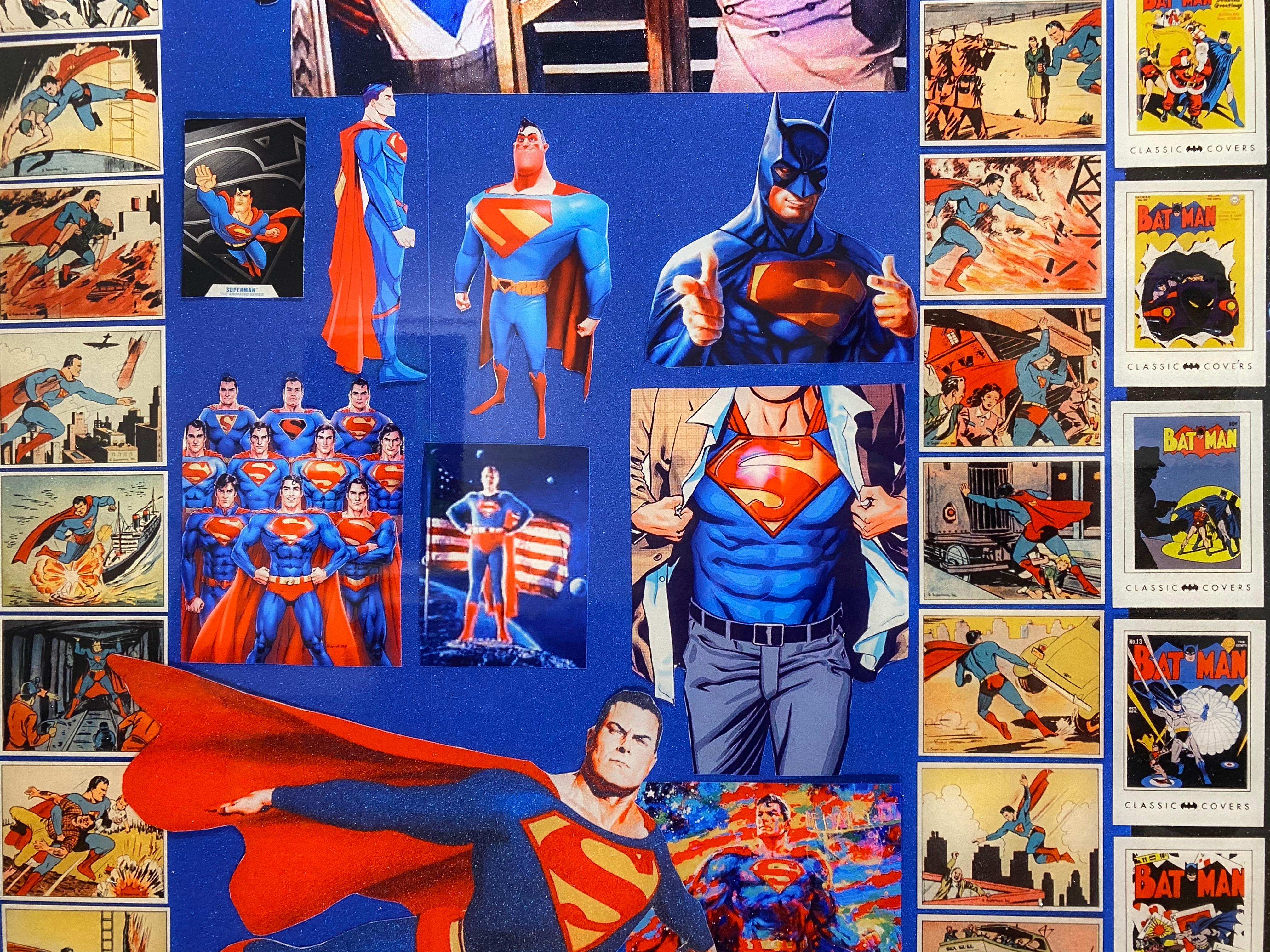 Superman and Batman par DJ Leon, impression numérique C, 44,5 x 30,5 pouces en vente 6
