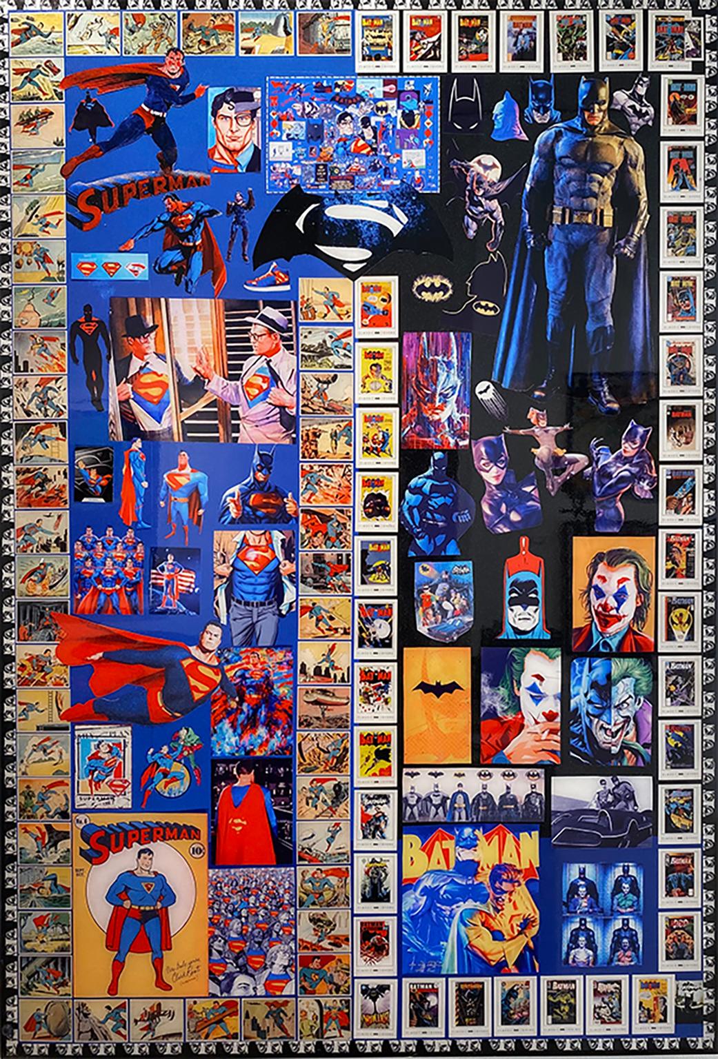 Superman und Batman von DJ Leon, Digitaler C-Druck, 44,5 x 30,5 Zoll