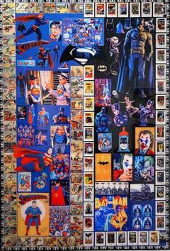 Superman und Batman von DJ Leon, Digitaler C-Druck, 44,5 x 30,5 Zoll